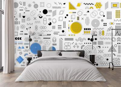 Abstract element collection. geometric vector illustration Wall mural