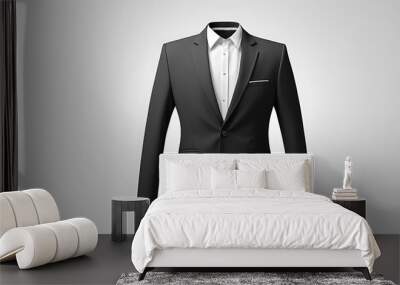 stylish black color blazer suit mockup, blazer, AI Generative Wall mural