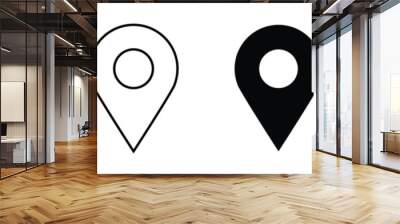 New location map icons. location marker. location pin Wall mural