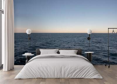 ocean horizon with blue sky water Wall mural