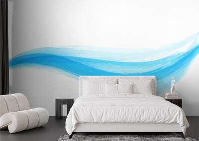 Watercolor abstract wave background Wall mural