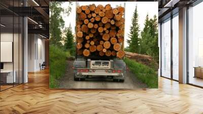 Timber transportation Wall mural