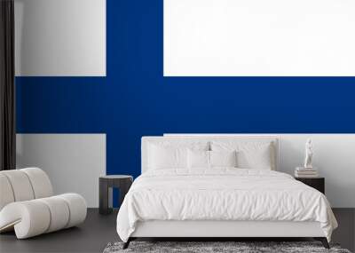 flag of finland horizontal Wall mural