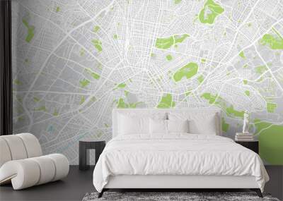 City map of Athens, Greece Wall mural