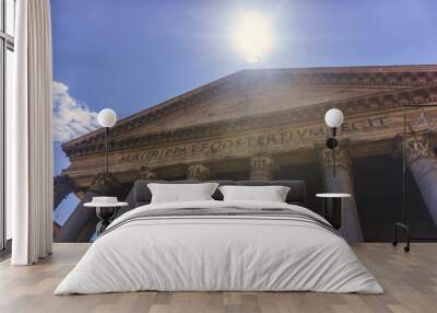 View of the Pantheon church in Rome, Italy Wall mural