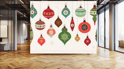 Christmas balls Wall mural