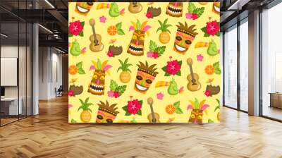 Hawaii Luau Background Wall mural