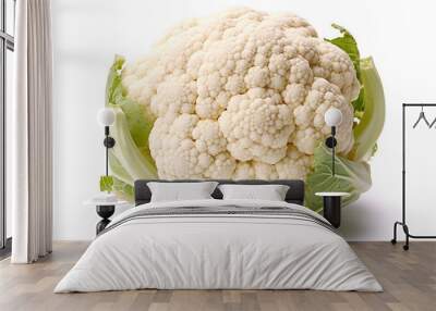 Cauliflower isolated on white background.Generative Ai. Wall mural