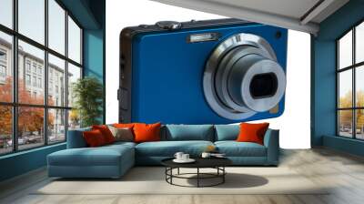 Compact camera isolated on white background. Wall mural