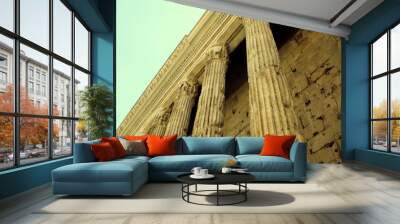 Antique columns in Rome, Italy. Wall mural