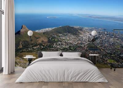 general view of capetown and table bay(south africa) Wall mural