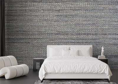 Grey straw grasscloth wallpaper texture, usable as background Wall mural