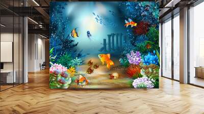 Underwater World Wall mural