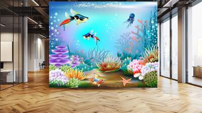 Underwater World Wall mural