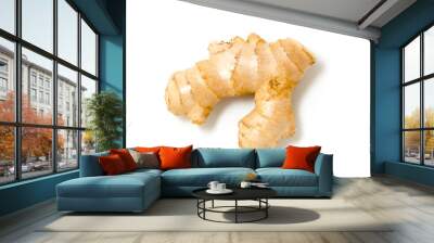 Ginger root on white background. Wall mural