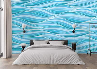 Waves background Wall mural