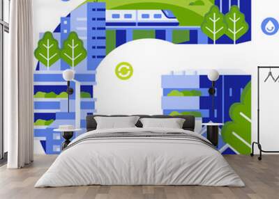 Sustainable Construction Green Building Wall mural