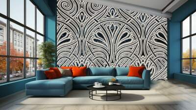 fantastic wallpaper texture pattern , digital background structure design,ceramic,carpet screen,cover,art graphic. Wall mural