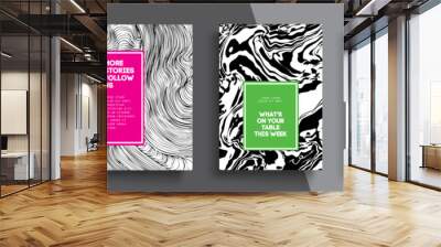 Modern abstract covers set. Cool gradient shapes composition. Frame for text Modern Art graphics. design business cards, invitations, gift cards, flyers ,brochures, banner Wall mural