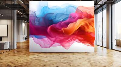 Colorful background, Colourful background, Colorful fabric texture, Silk fabric background, Fluid colorful shape on gradient background Wall mural