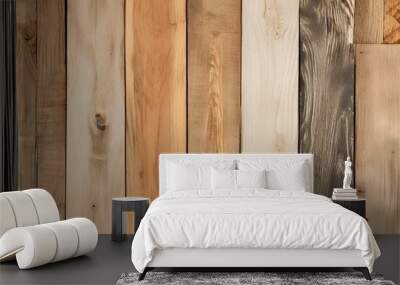 Natural and weathered texture of rustic barnwood texture, Wood texture Wall mural