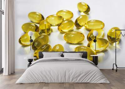 Some omega3 capsules Wall mural