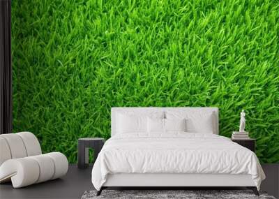 Vibrant and lush green grass texture, perfect for backgrounds and designs, green, grass, texture, vibrant, lush Wall mural