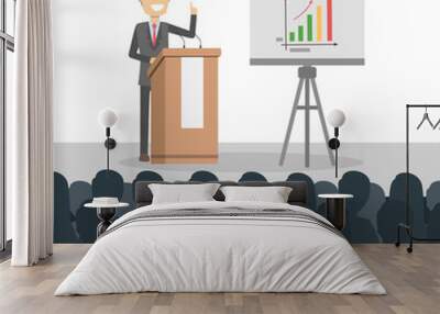 Business presentation illustration. Wall mural