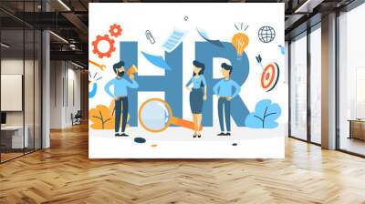 Human resources concept illustration Wall mural