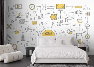 Idea concept illustration Wall mural