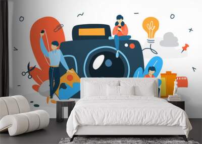 photography concept illustration Wall mural