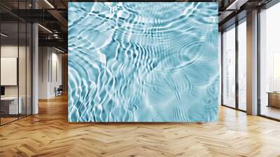 Water texture background, pastel blue design Wall mural