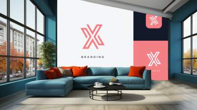 X Letter Trademark Brand Logo	
 Wall mural