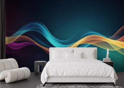 modern abstract background with light, flowing shapes Wall mural