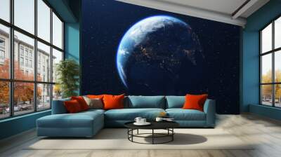 Planet earth seen from space Wall mural