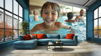 Beachside family-friendly hotel offering kid-friendly activities, large family suites, and family dining options Wall mural