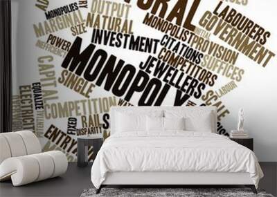 Word cloud for Natural monopoly Wall mural