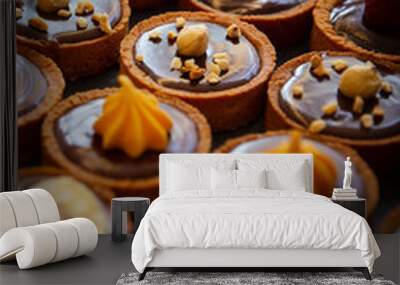 Various Colorful Tartlets Wall mural