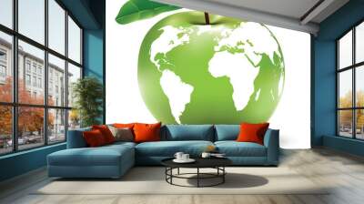 environmental earth concept / apple / globe / vector Wall mural