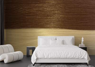 blond and brown hair texture Wall mural