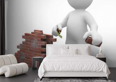 3d builder Wall mural