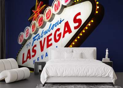 las vegas welcome sign. Wall mural