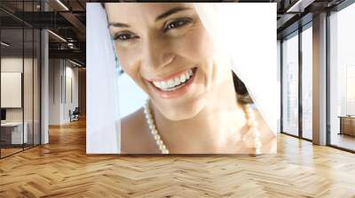 Portrait of bride. Wall mural