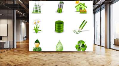 eco icons 2 Wall mural