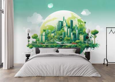 Sustainable brand helps create a lasting legacy of positive environmental impact Wall mural