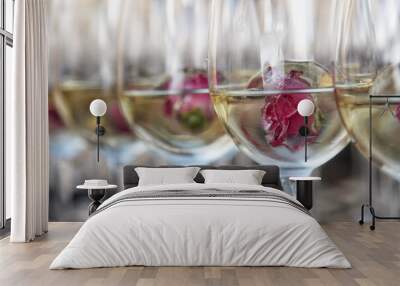 glasses of white wine Wall mural