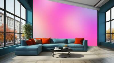 Abstract holo dreamy rainbow harmony soft light blur smooth gradient colorful background Wall mural