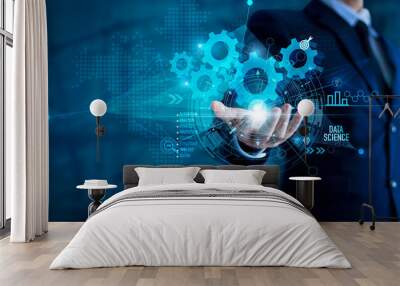 data science analytics and development of programming algorithm process for digital marketing and so Wall mural