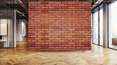 Red brick wall texture for background Wall mural