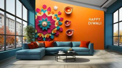 Diwali mockup with the greeting 